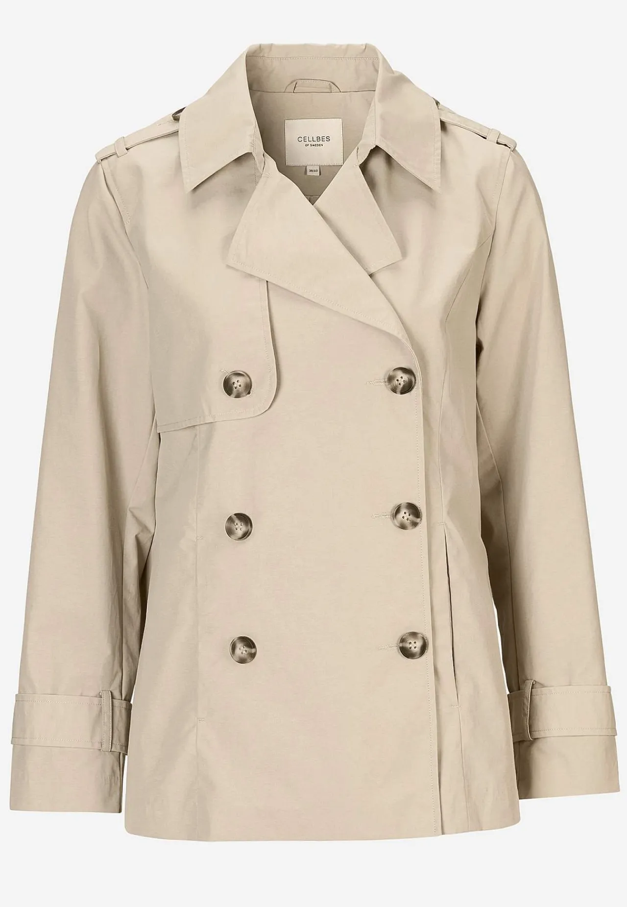 New Dubbelknäppt, kort trenchcoat Jackor & Kappor