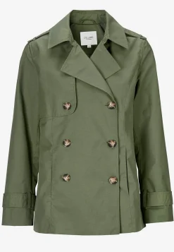 Best Dubbelknäppt, kort trenchcoat Jackor & Kappor