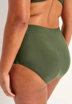 Best Enfärgad bikinitrosa med hög midja Honolulu Badkläder|Plus Size