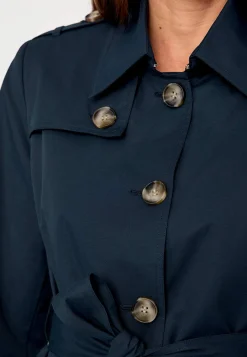 Online Enkelknäppt trenchcoat Jackor & Kappor|Plus Size
