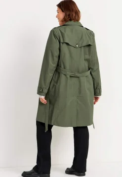 Sale Enkelknäppt trenchcoat Jackor & Kappor|Plus Size