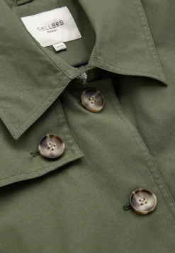 Sale Enkelknäppt trenchcoat Jackor & Kappor|Plus Size