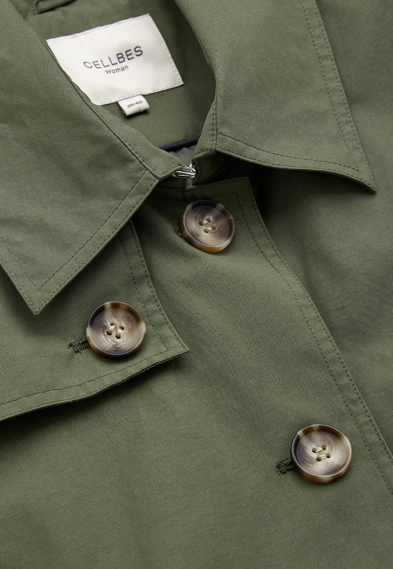 Sale Enkelknäppt trenchcoat Jackor & Kappor|Plus Size