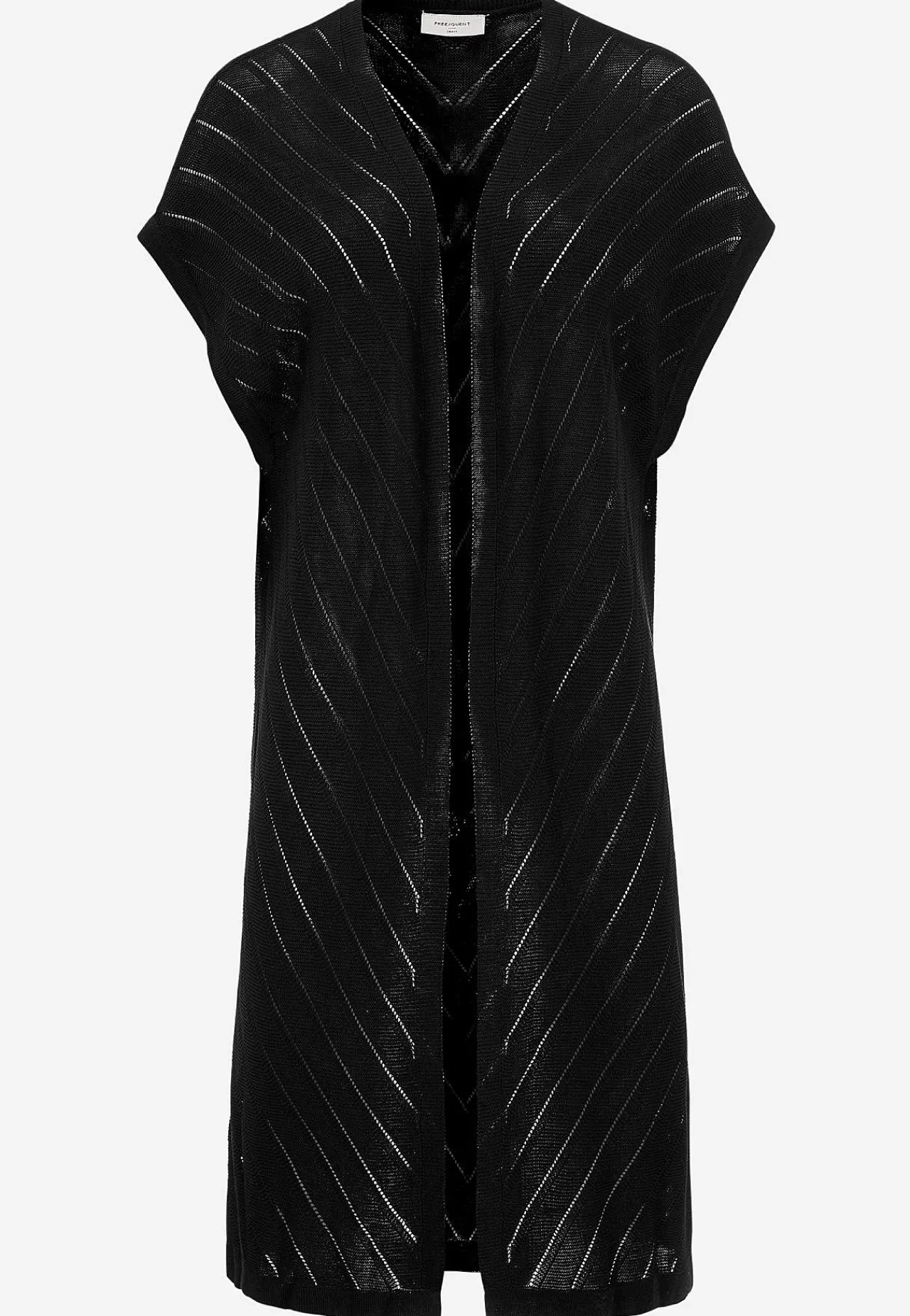 Outlet Finstickad cardigan med hålmönster Tröjor & Cardigans|Stickat