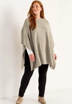 Best Finstickad poncho Tröjor & Cardigans|Stickat