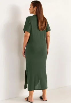 Clearance Finstickad Premium klänning Klänningar & Kjolar|Stickat