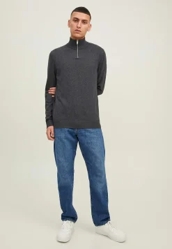 Finstickad tröja med dragkedja Tröjor & Hoodies