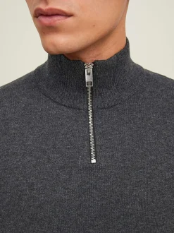 Finstickad tröja med dragkedja Tröjor & Hoodies