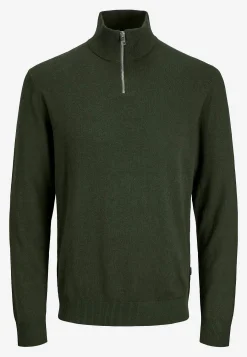 Online Finstickad tröja med dragkedja Tröjor & Hoodies
