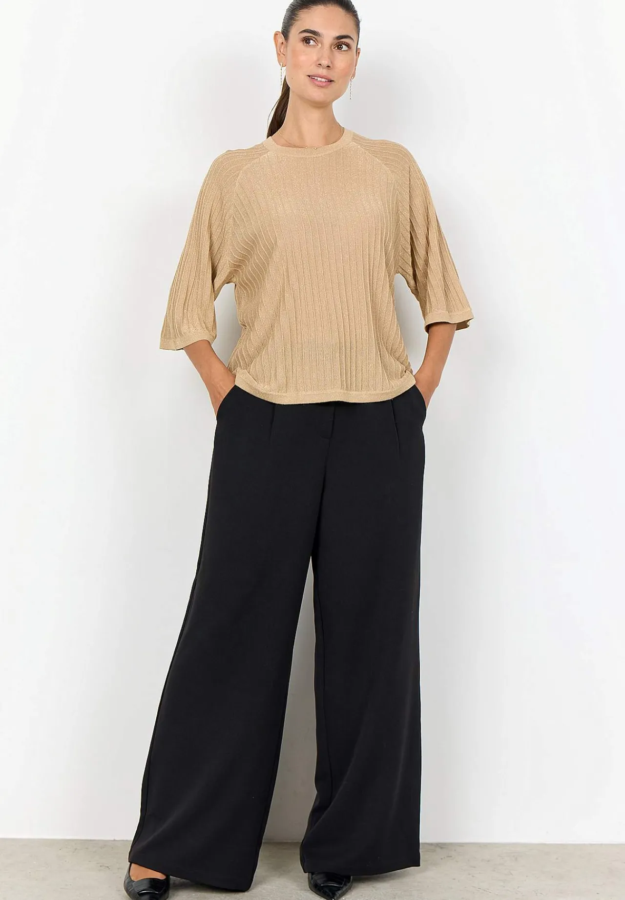 Sale Finstickad tröja med glittertrådar Tröjor & Cardigans|Stickat