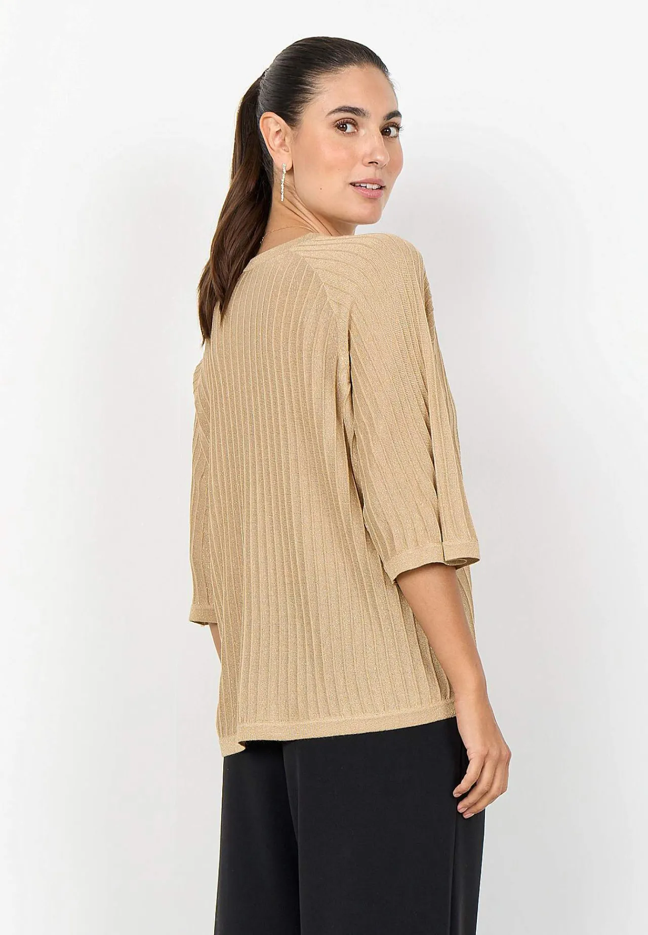 Sale Finstickad tröja med glittertrådar Tröjor & Cardigans|Stickat
