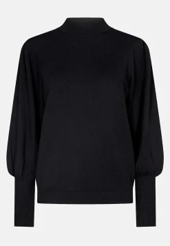 Discount Finstickad tröja med halvpolo Tröjor & Cardigans|Stickat