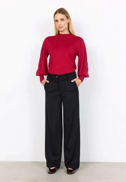 Discount Finstickad tröja med halvpolo Tröjor & Cardigans|Stickat