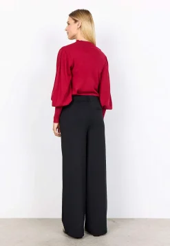 Discount Finstickad tröja med halvpolo Tröjor & Cardigans|Stickat