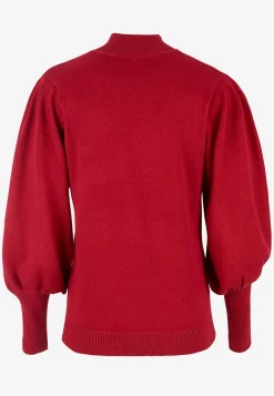 Discount Finstickad tröja med halvpolo Tröjor & Cardigans|Stickat