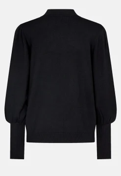 Discount Finstickad tröja med halvpolo Tröjor & Cardigans|Stickat