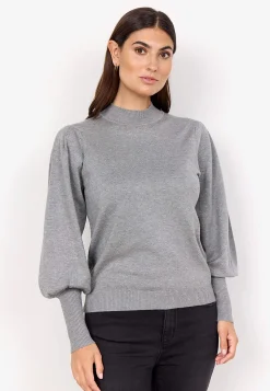 Discount Finstickad tröja med halvpolo Tröjor & Cardigans|Stickat
