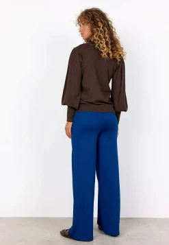 New Finstickad tröja med halvpolo Tröjor & Cardigans|Stickat