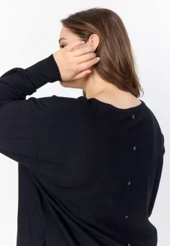 Finstickad tröja med knappar i ryggen Tröjor & Cardigans|Stickat