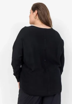 Finstickad tröja med knappar i ryggen Tröjor & Cardigans|Stickat