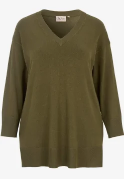 Best Finstickad tröja med v-ringning Tröjor & Cardigans|Stickat