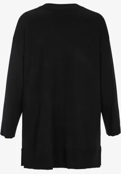 Outlet Finstickad tröja med v-ringning Tröjor & Cardigans|Stickat