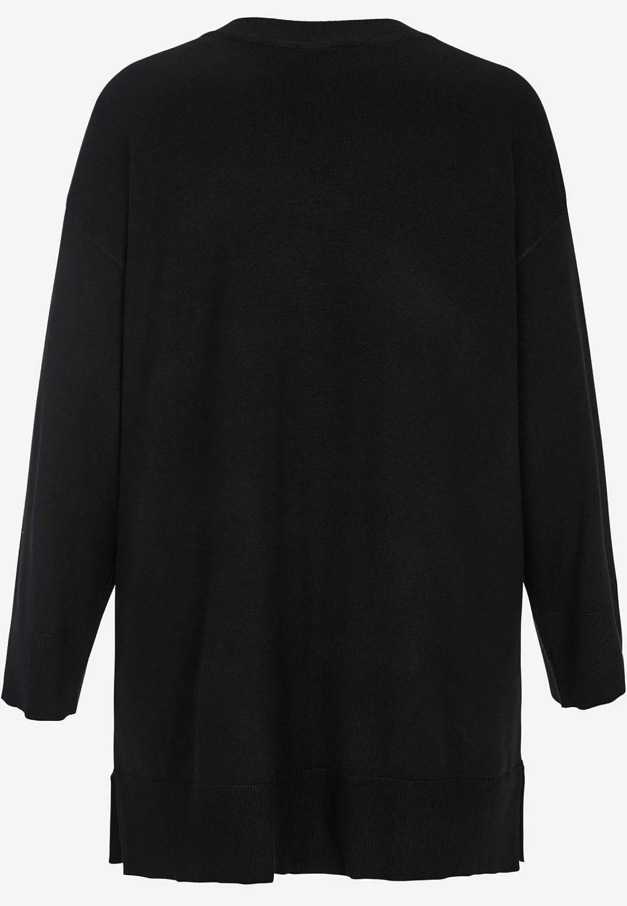 Outlet Finstickad tröja med v-ringning Tröjor & Cardigans|Stickat