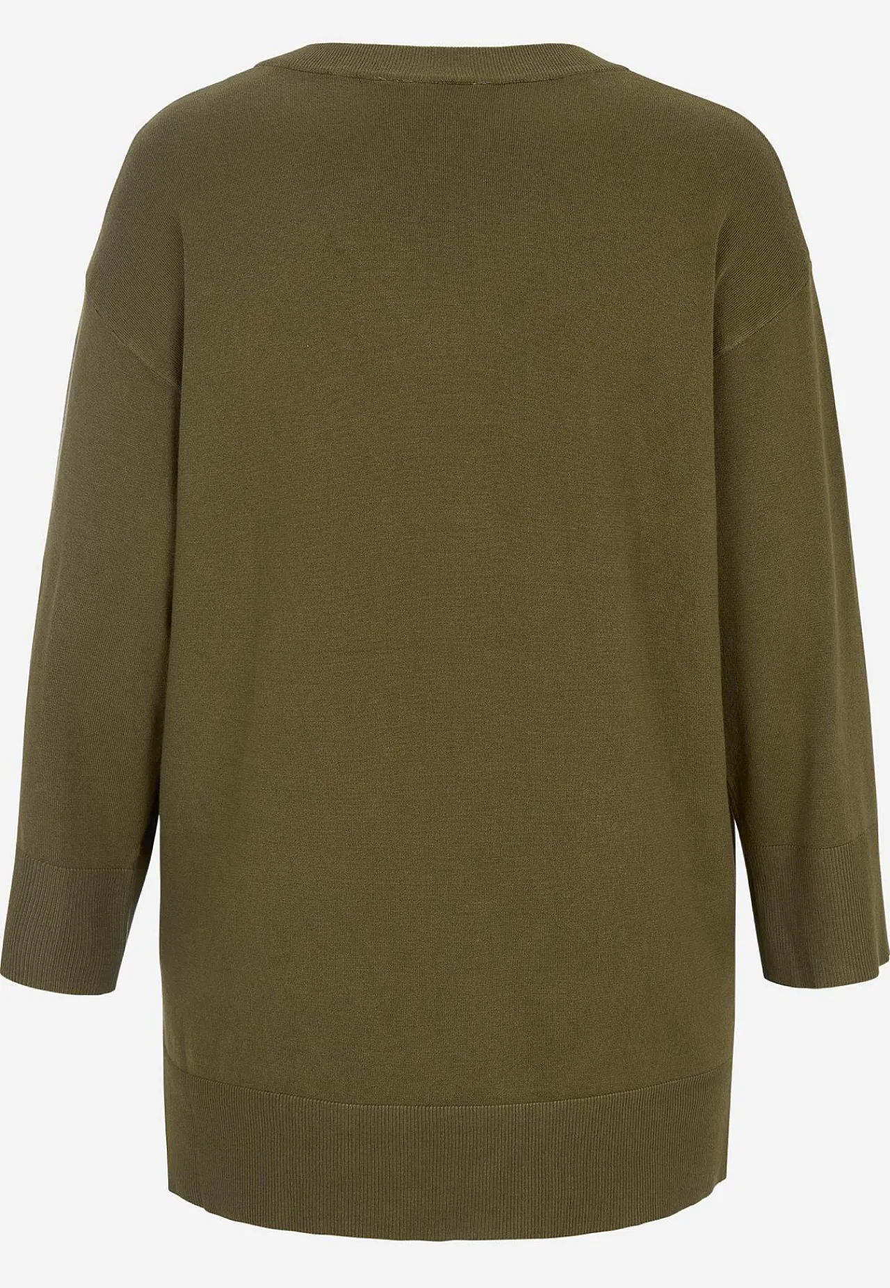 Outlet Finstickad tröja med v-ringning Tröjor & Cardigans|Stickat