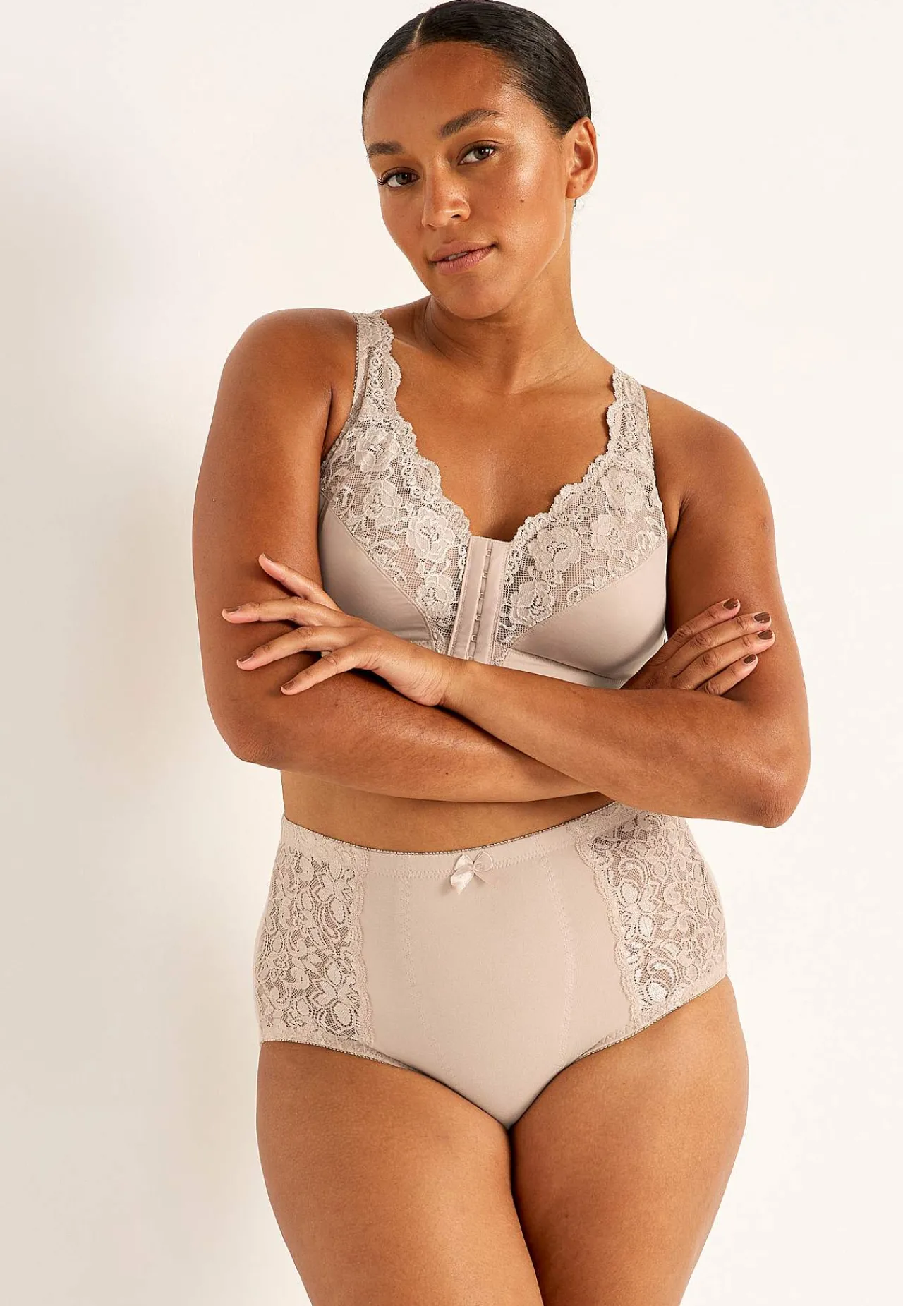 Sale Framknäppt mjuk-bh Basplagg|Plus Size