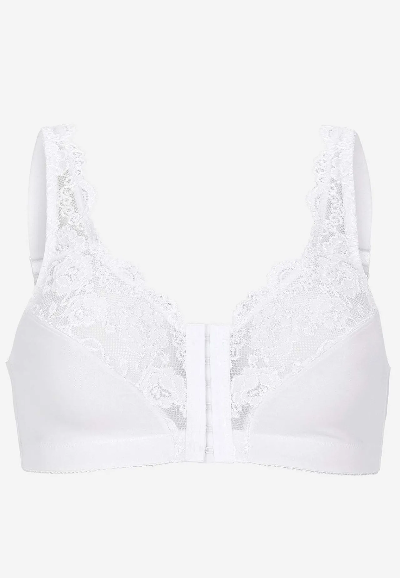 New Framknäppt mjuk-bh Basplagg|Plus Size