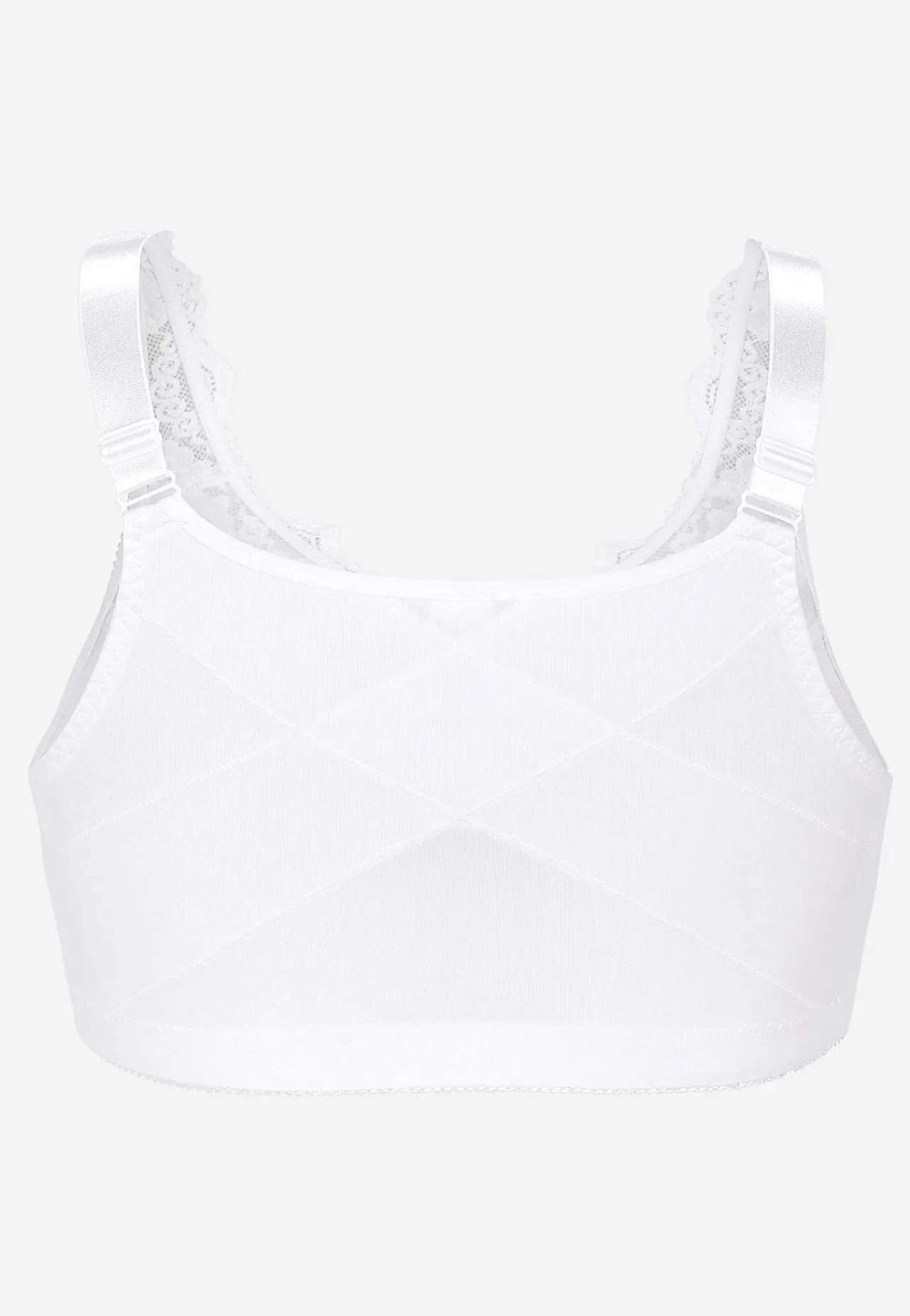 New Framknäppt mjuk-bh Basplagg|Plus Size