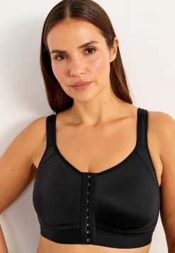 Online Framknäppt sport-bh med stöd Doris Basplagg|Plus Size