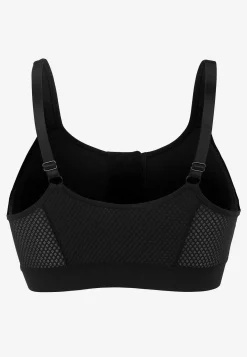 Online Framknäppt sport-bh med stöd Doris Basplagg|Plus Size