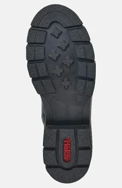 Clearance Hög skinnkänga med dragkedja Kängor & Boots|Skinnskor