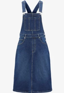 Hot Hängselklänning i denim Klänningar & Kjolar|Jeansplagg