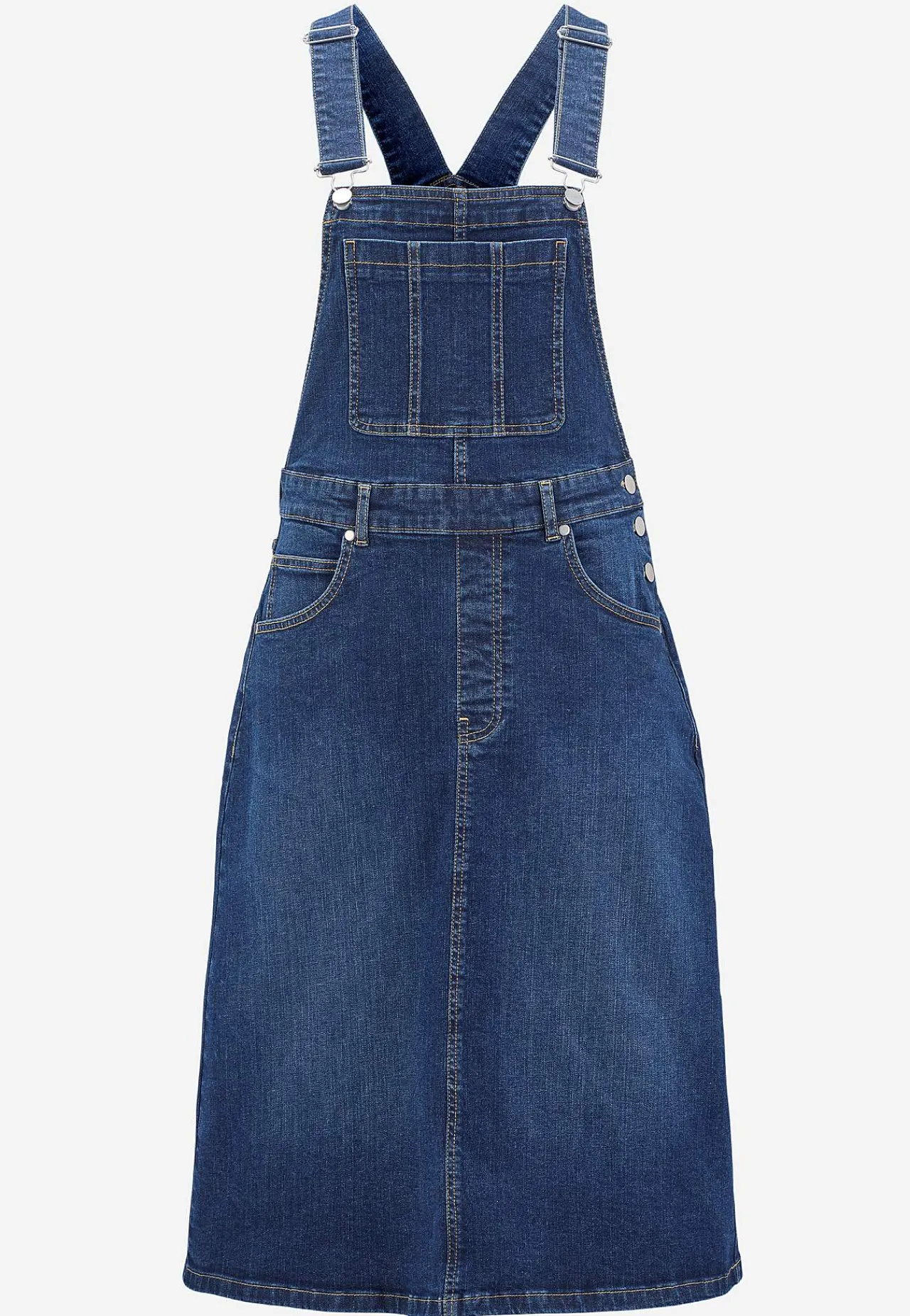Hot Hängselklänning i denim Klänningar & Kjolar|Jeansplagg