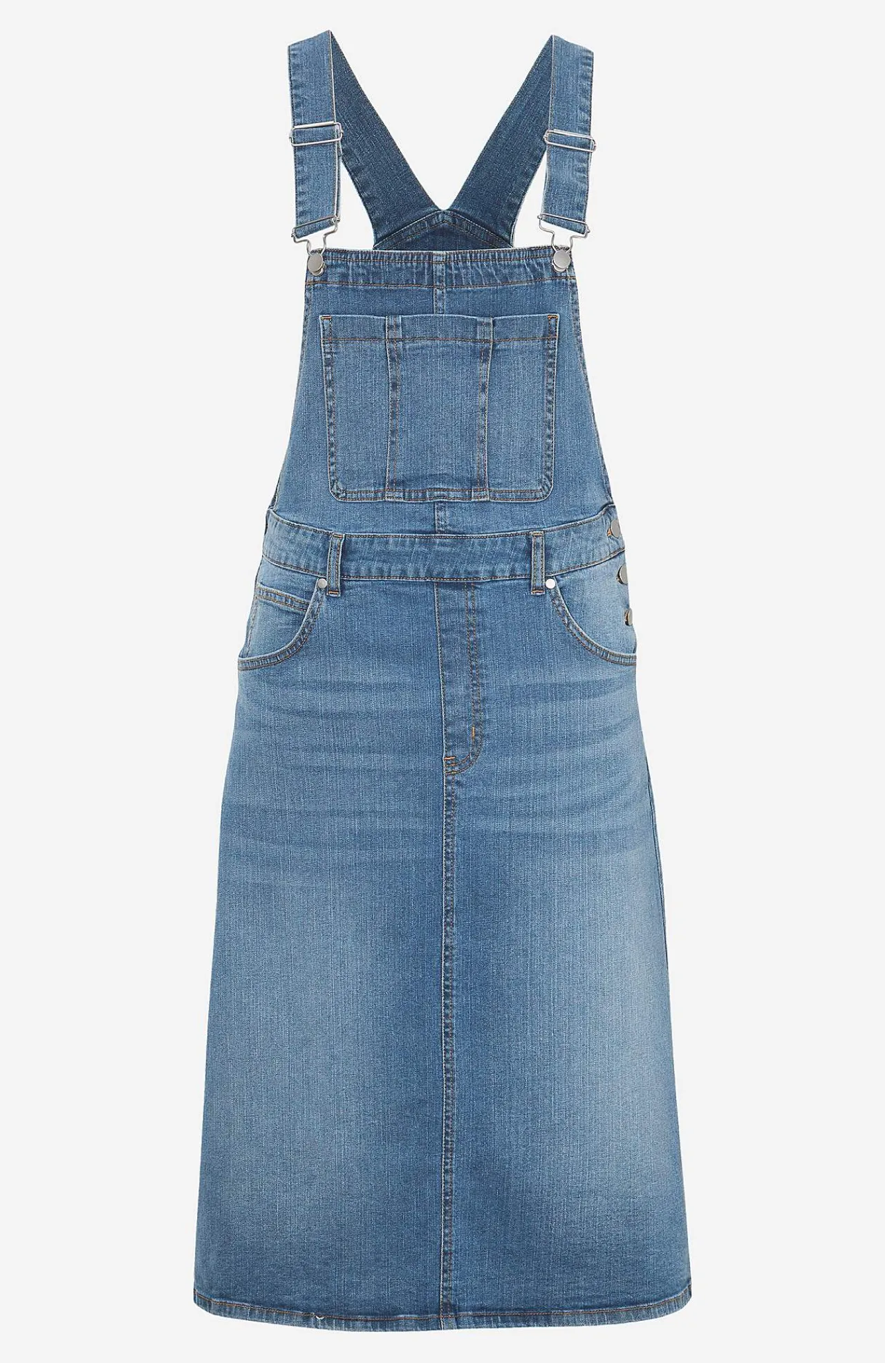 Discount Hängselklänning i denim Klänningar & Kjolar|Jeansplagg