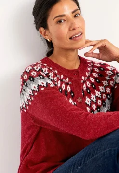 Best Jacquardmönstrad cardigan Tröjor & Cardigans|Stickat