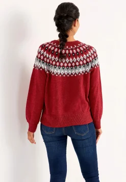 Best Jacquardmönstrad cardigan Tröjor & Cardigans|Stickat