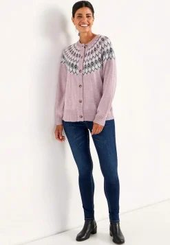 Best Jacquardmönstrad cardigan Tröjor & Cardigans|Stickat