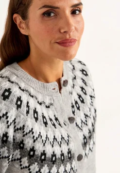 Best Jacquardmönstrad cardigan Tröjor & Cardigans|Stickat