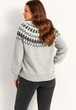 Best Jacquardmönstrad cardigan Tröjor & Cardigans|Stickat