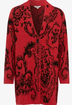 Jacquardstickad cardigan Tröjor & Cardigans|Stickat