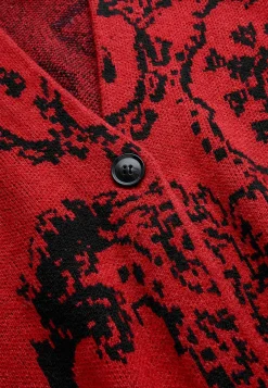 Jacquardstickad cardigan Tröjor & Cardigans|Stickat