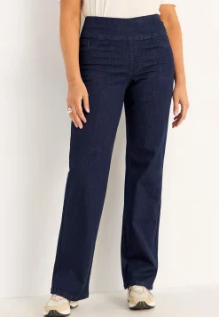 Discount Jeans med hög resårmidja Elisa Byxor|Jeans
