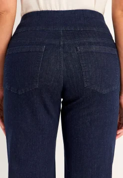 Discount Jeans med hög resårmidja Elisa Byxor|Jeans
