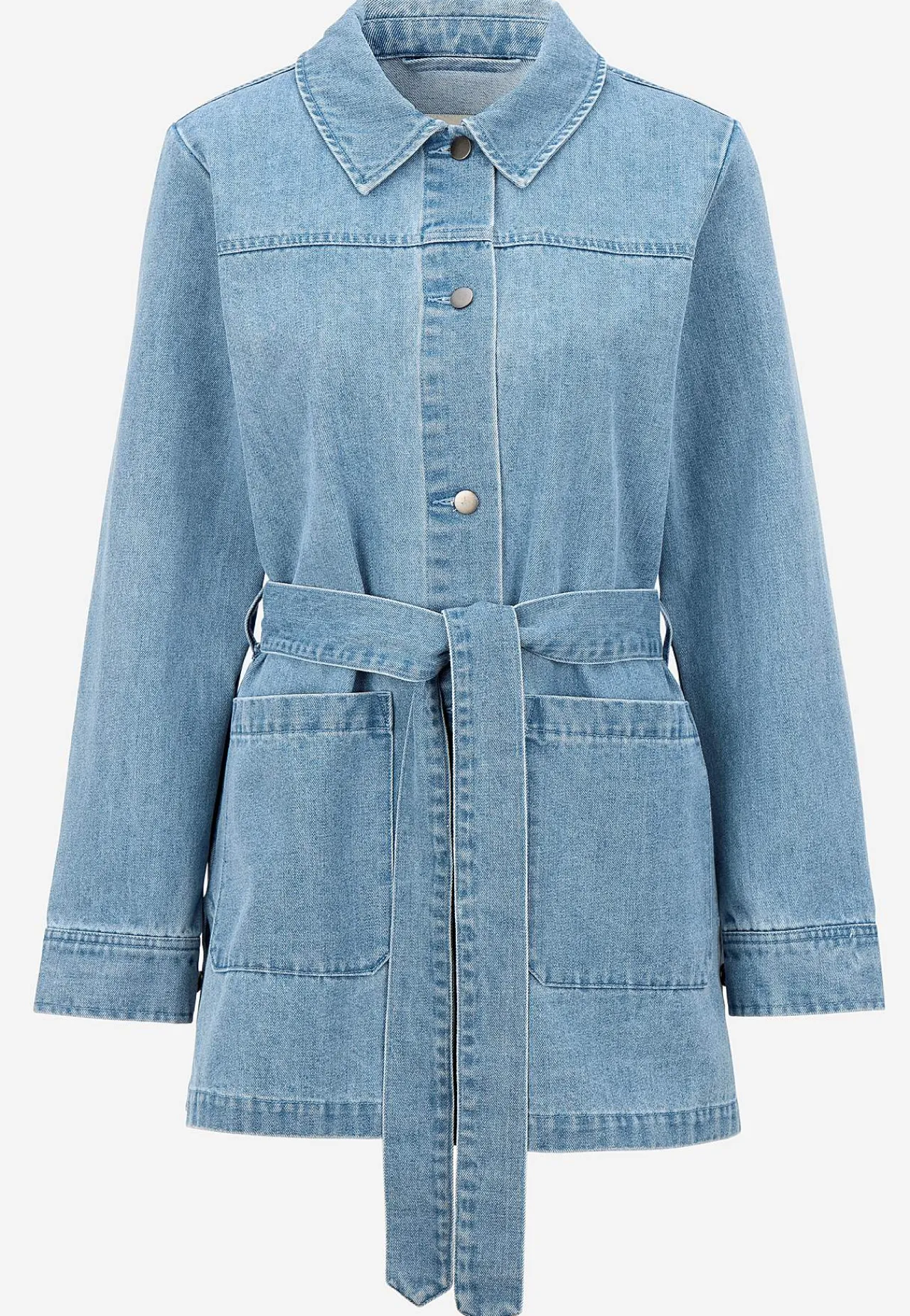 Hot Jeansjacka med knytband Jackor & Kappor|Jeansplagg