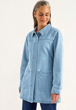 Hot Jeansjacka med knytband Jackor & Kappor|Jeansplagg
