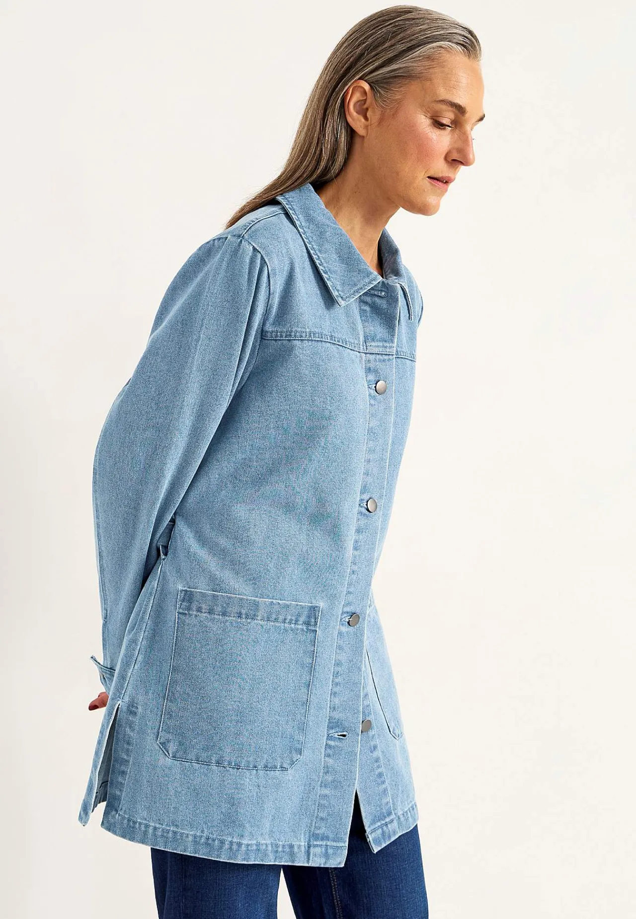 Hot Jeansjacka med knytband Jackor & Kappor|Jeansplagg