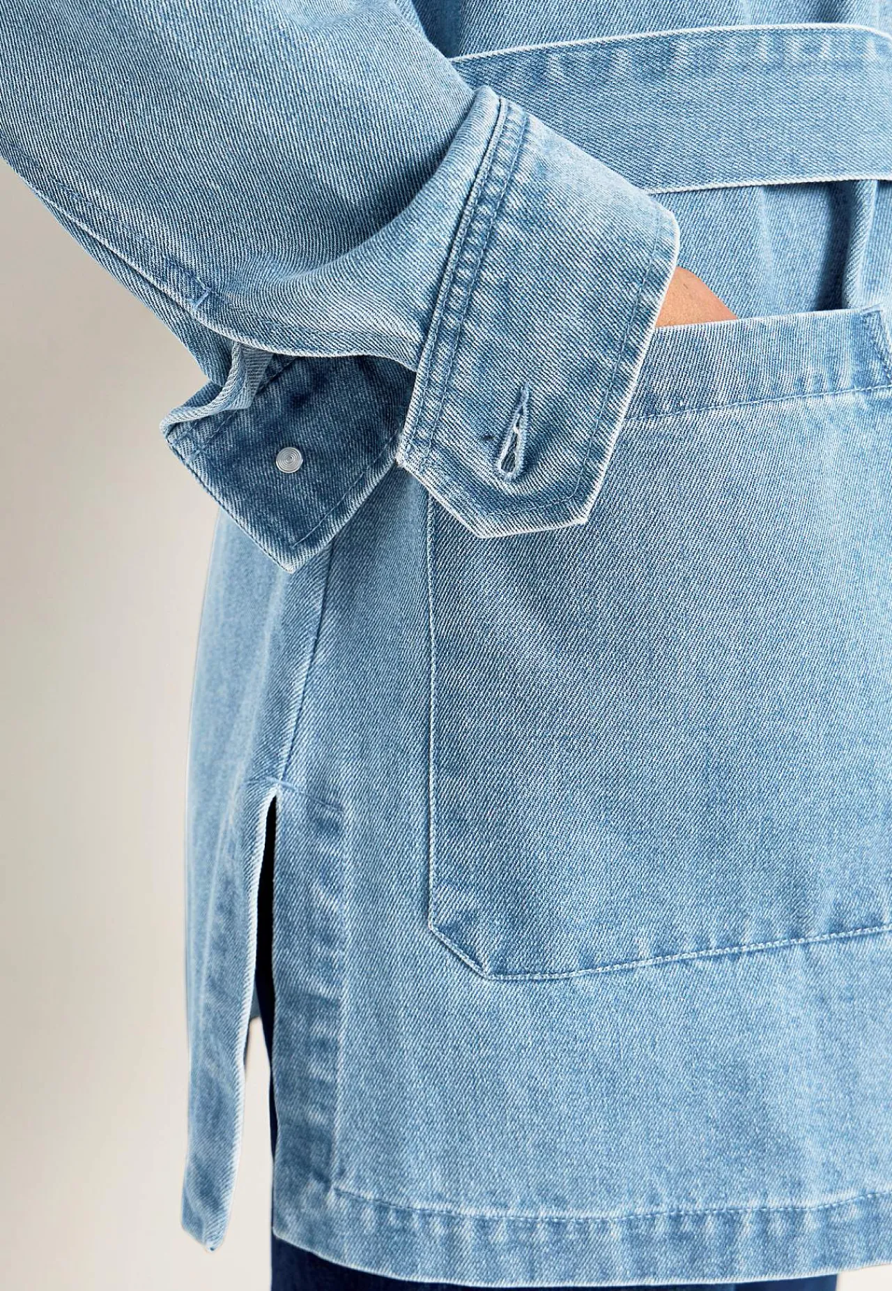Hot Jeansjacka med knytband Jackor & Kappor|Jeansplagg
